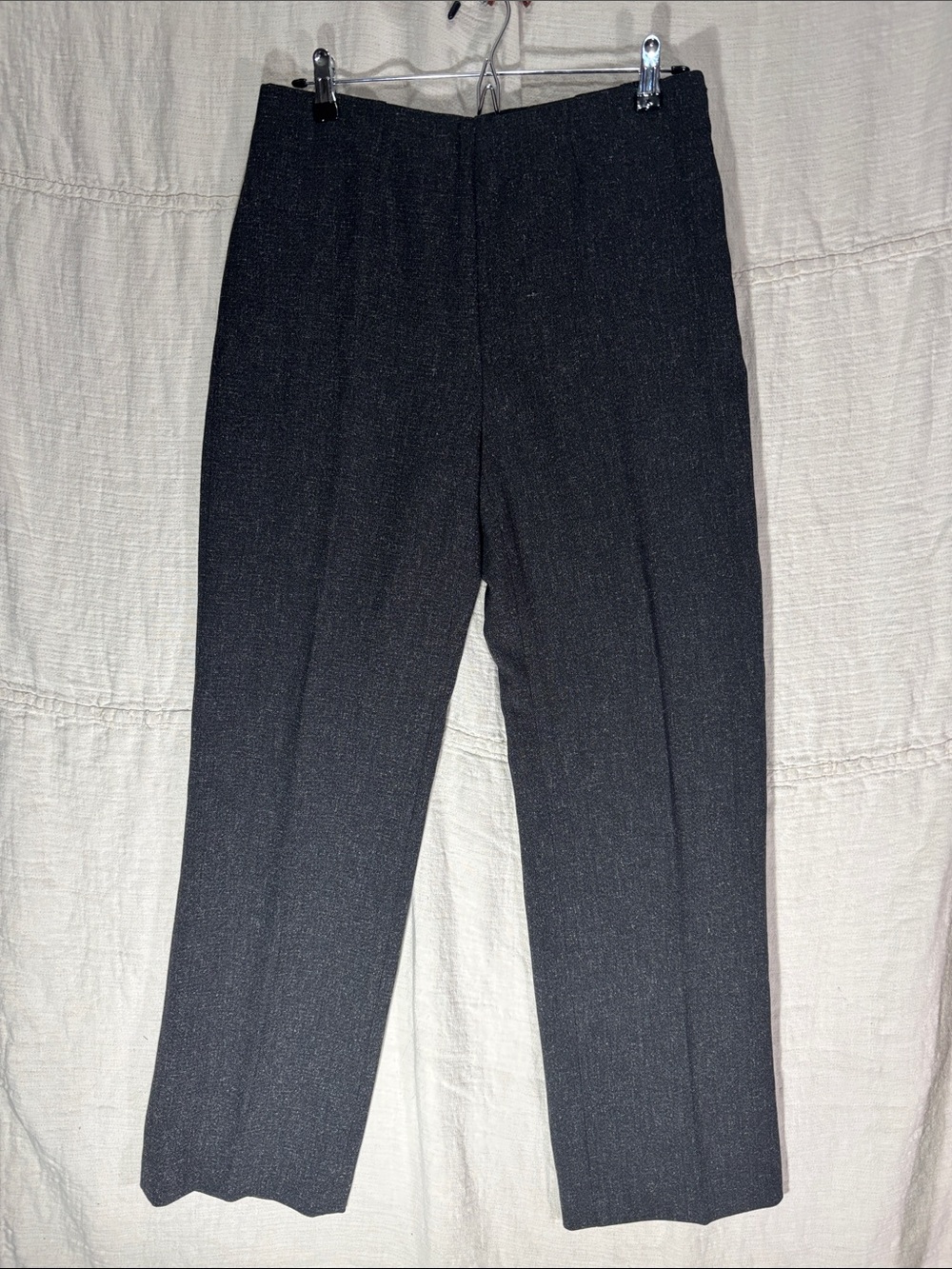 Coldwater Creek Grey Classic Fit Straight Leg Dress Trousers Size L6